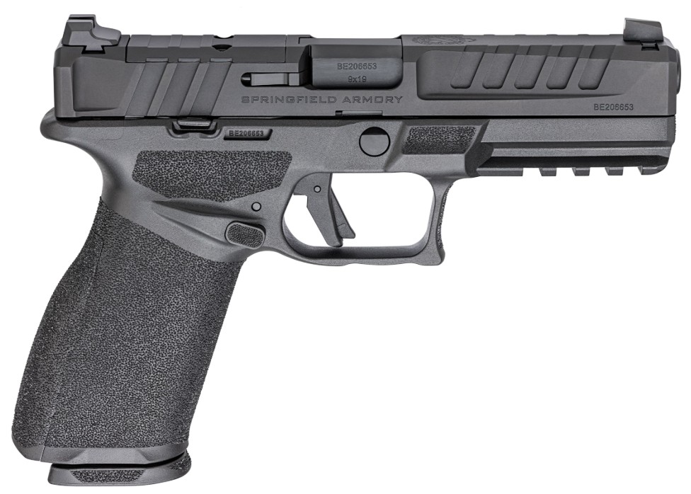 SPRINGFIELD ARMORY ECHELON 4.5F 9MM 4.5IN SLIDE 20RD FULL LENGTH FRAME PISTOL U-DOT REAR/WHITE DOT FRONT BLACK 2X17RD 1X20RD MAGS GEAR UP 2025 EC9459B-UWD-GU25