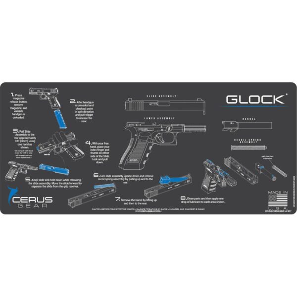 Cerus Gear 12x27 Glock Instructional Promat - Gray