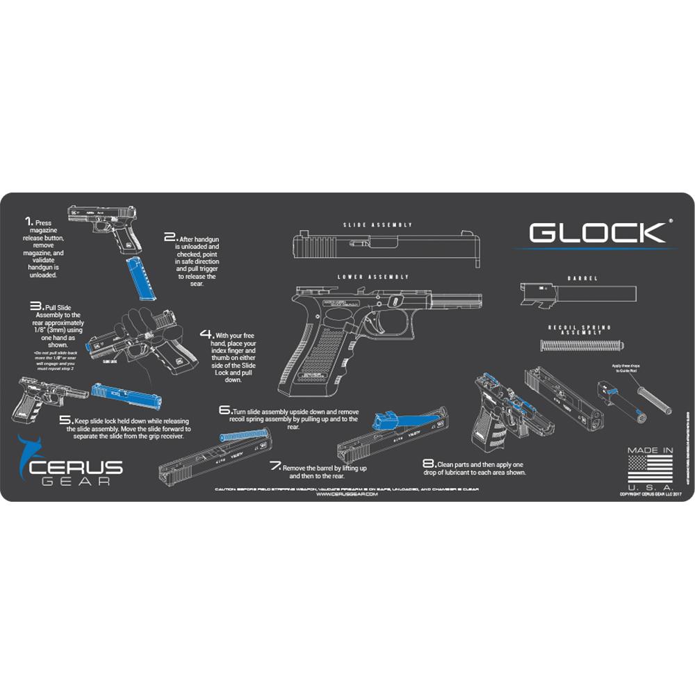 Cerus Gear 12x27 Glock Instructional Promat - Gray