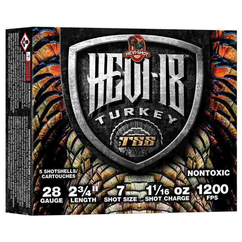 HEVI-Shot Hevi-18 Shotshells 28 ga 2-3/4" 1-1/16 oz 1200 fps 7 5/rd