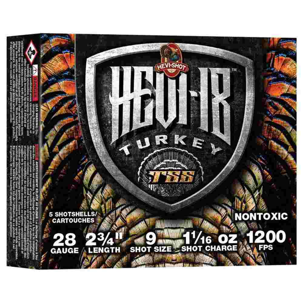 HEVI-Shot Hevi-18 Shotshells 28 ga 2-3/4" 1-1/16 oz 1200 fps 9 5/rd
