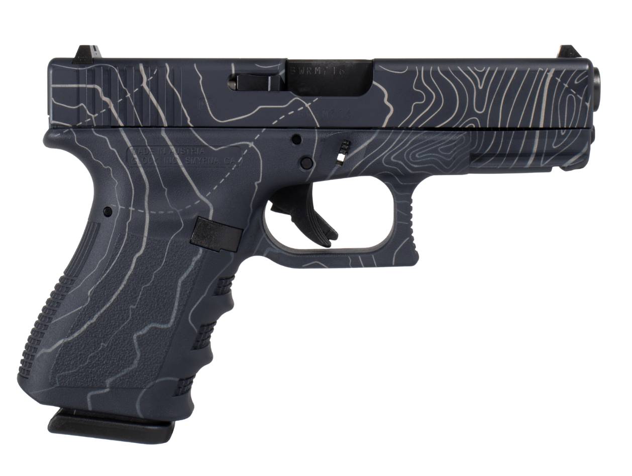 SHARK COAST G19 9MM TOPOGRAPHY BLUE 15RD