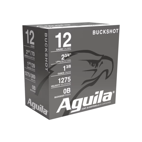 AGUILA 12GA 2 3/4" 0 BUCK 25RD BX 10 BXS PER CS
