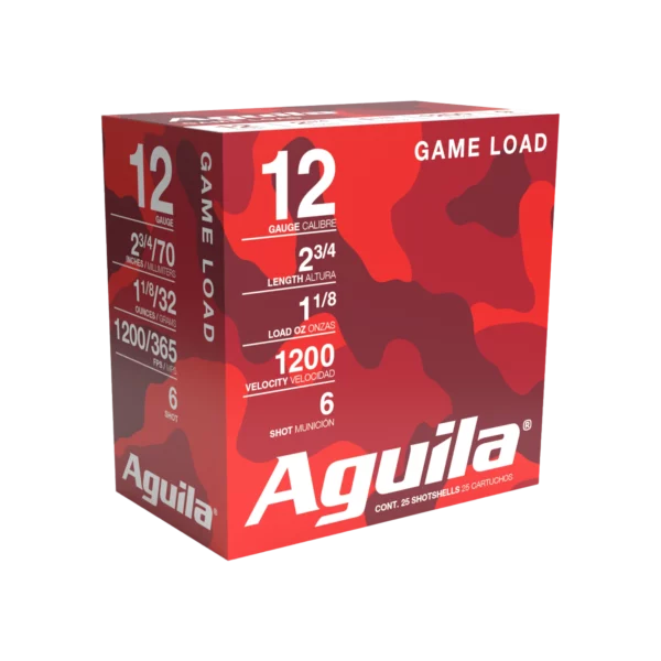 AGUILA 12GA 2 3/4" 1-1/8 OZ #6 25RD BX 10 BXS PER CS