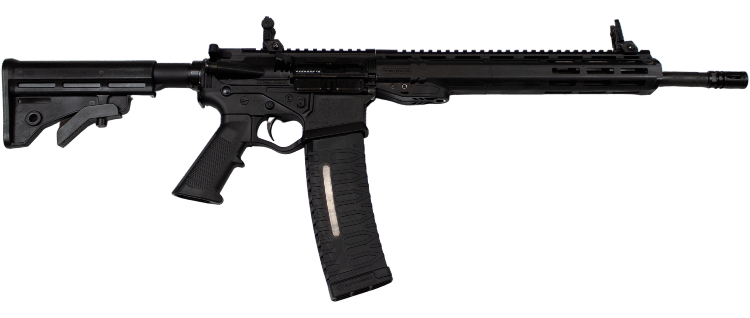 ATI ALPHA MAXX 5.56 16" BBL 13" MLOK RAIL BLACK 1-60RD MAG & FLIP UP SIGHTS