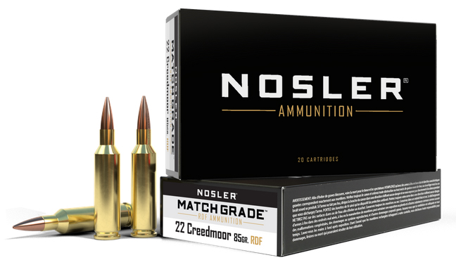 NOS AMMO MATCH 22CREED 85GR RDF HPBT 20/10