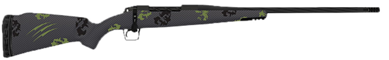 Fierce Firearms FRG300RUM26BF Twisted Rage 300 RUM 26" Armour Lube Black Steel Threaded Barrel, Drilled & Tapped Steel Receiver, LR Negative Comb Forest Camo Carbon Fiber Stock