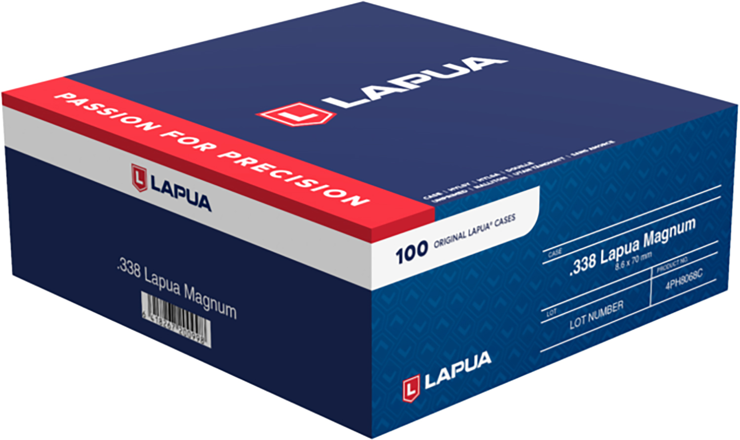 Berger Bullets 4PH8068C Unprimed Cases  338 Lapua Mag Rifle Brass 100/Box