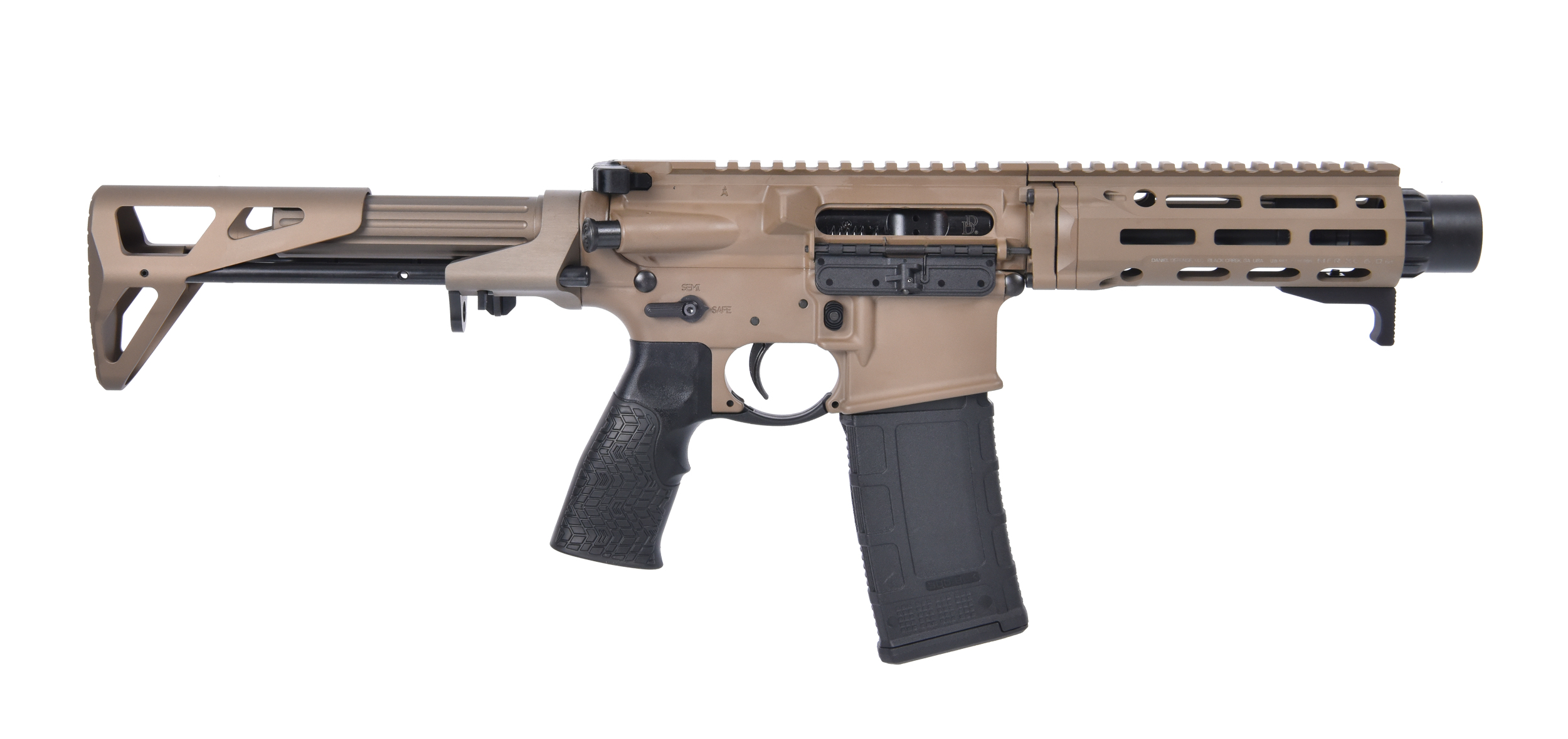 DANIEL DEFENSE DDM4 PDW SBR 300BLK 7" FDE