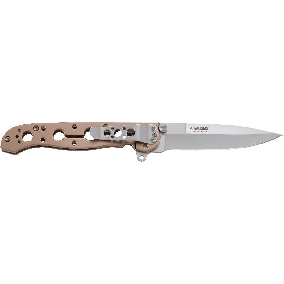 CRKT M16-03BS Bronze with Silver Blade Folding Knife 3 1/2" Blade Bronze