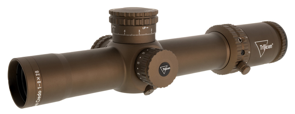 TRI CREDO RIFLESCOPE COY 1-8X28 RED/GRN MRAD SEG
