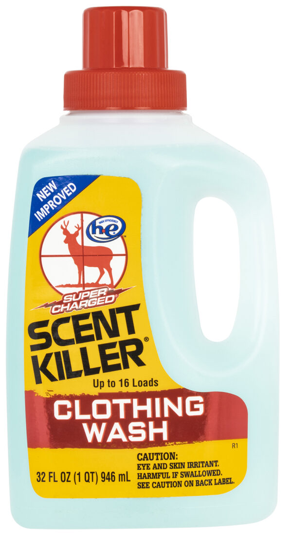 Wildlife Research 54633 Super Charged Clothing Wash Odor Eliminator Odorless Scent 32oz Bottle