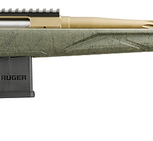 Ruger 46936 American Predator Gen II Full Size 350 Legend 5+1 22" Burnt Bronze Cerakote Threaded Barrel, Picatinny Rail Steel Receiver, Green Splatter Adjustable Synthetic Stock