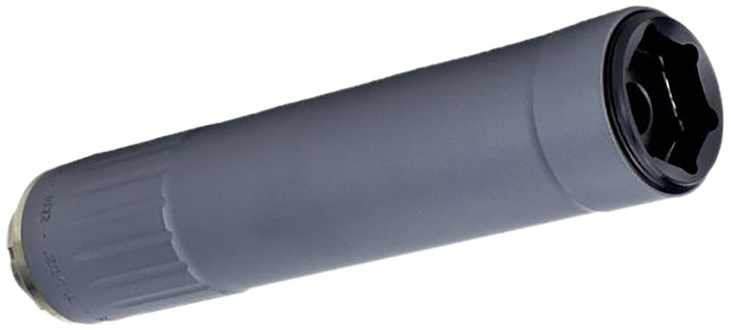 Kgm Suppressors RF22-DT-GRY   22LR 1.20" Grey Aluminum/Stainless Steel/Titanium 1/2"x28