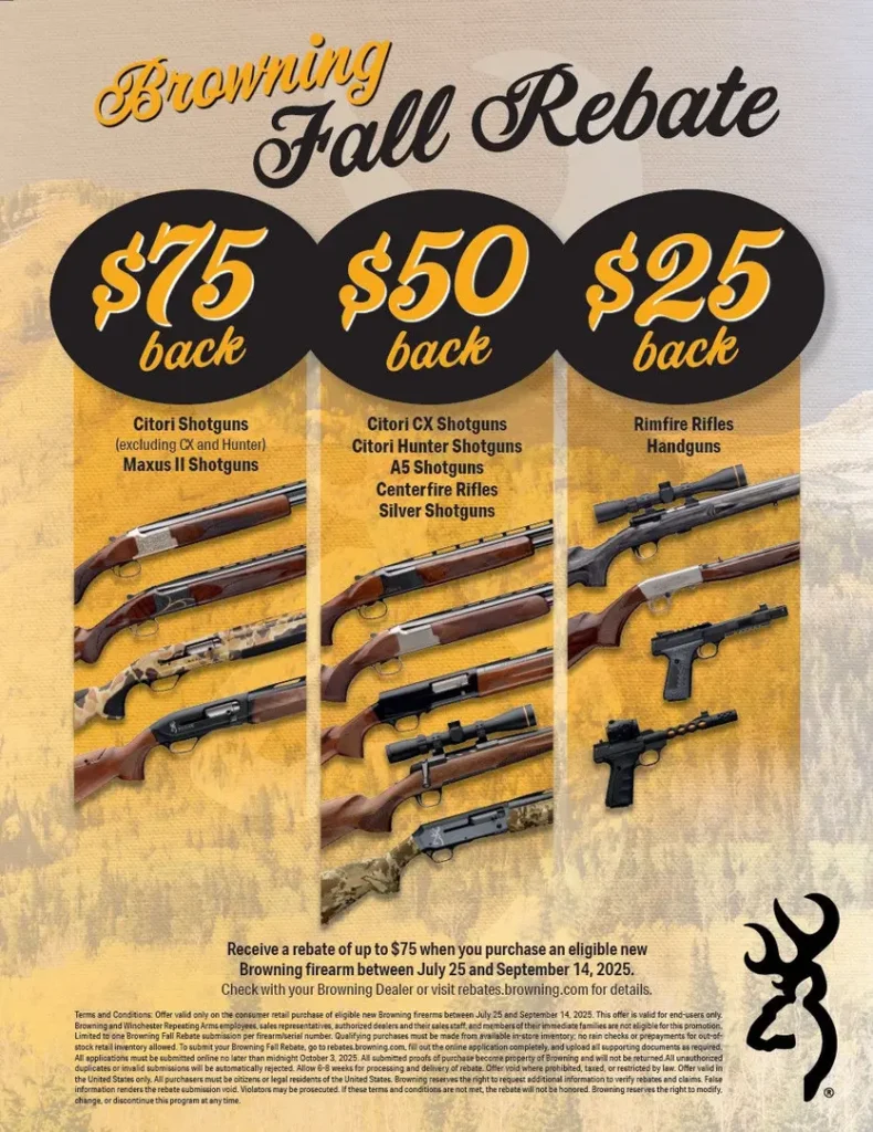 2025 browning firearms fall rebate jpg