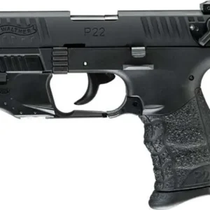 WALTHER P22Q 22LR PISTOL 3.42" BLACK LASER SET 10RD