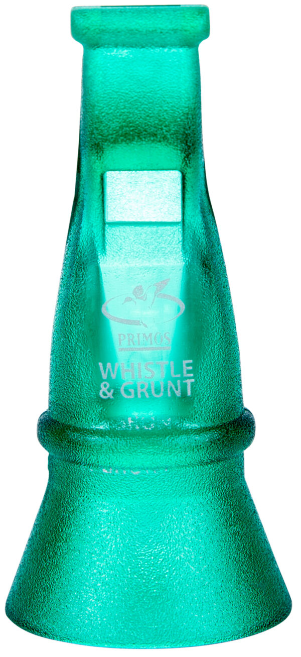 Primos PS813 Duck Whistle Mallard Drake Grunt Grunter Call Greenwing Teal/Mallard Drake/Pin-Tail/Widgeon Sounds Attracts Ducks Green Polycarbonate