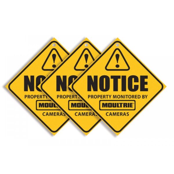 Moultrie Trail Camera Surveillance Signs (3-pack)