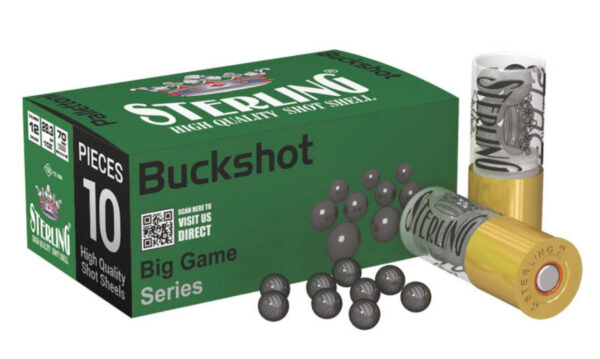 STERLING 12G 2.75" 00 BUCKSHOT 10RD BX 200RD CASE