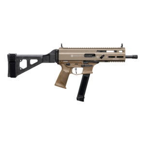 GRAND POWER STRIBOG SP9A3G 9MM PISTOL 8" BARREL THREADED RLR DELAYED GLOCK PATTERN MAG W/ BRACE FDE
