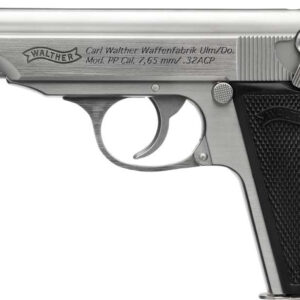 Walther Walnut PP SD .32 Auto (ACP) Semi-Auto Pistol, 3.9" Threaded Barrel, 8 Rounds