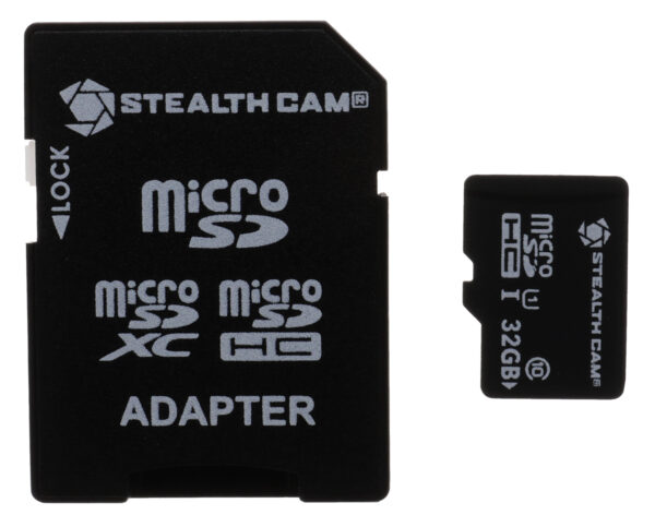 Micro SD card and adapter from Stealth Cam.