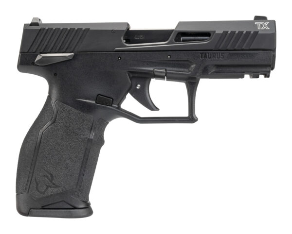 Black Taurus TX handgun side view