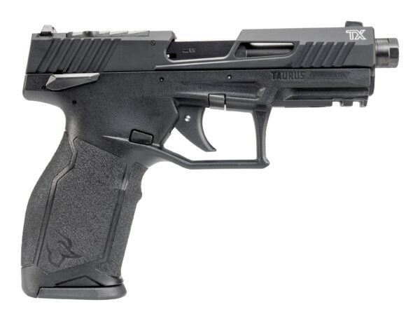 Taurus TX handgun with a black grip.