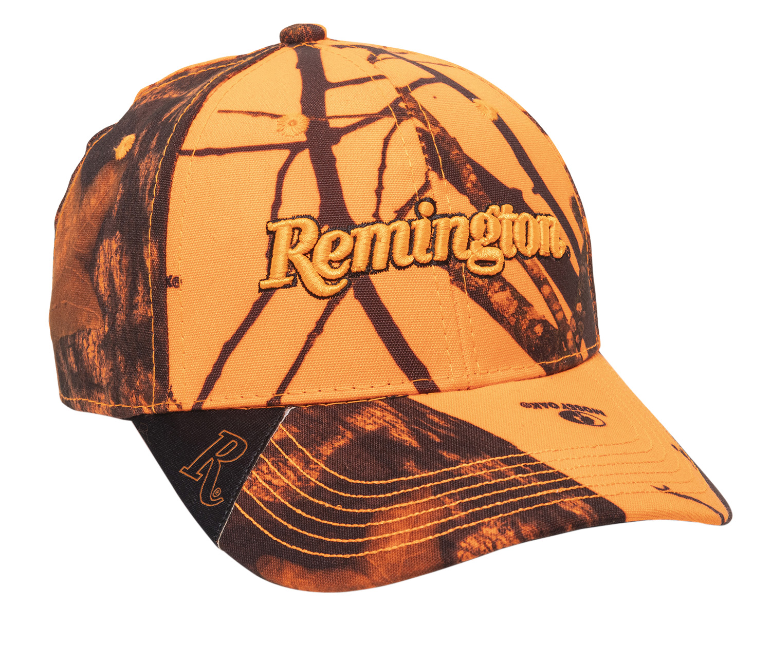 Orange camo cap with Remington logo
