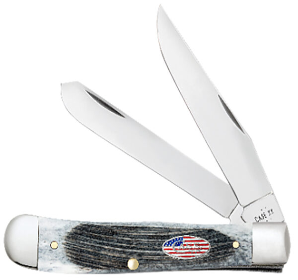 Closed folding knife with two open blades