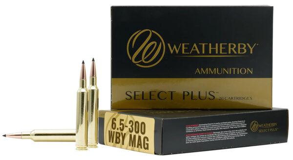 Weatherby ammunition box with cartridges