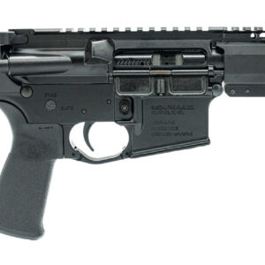 Side view of an AR-style rifle.
