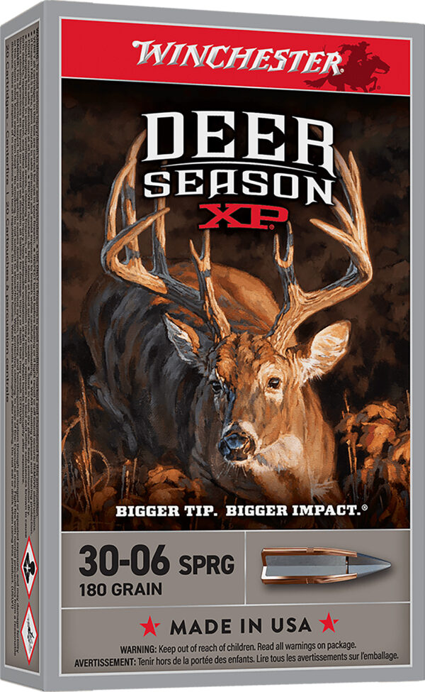 Winchester Deer Season XP ammunition packaging.