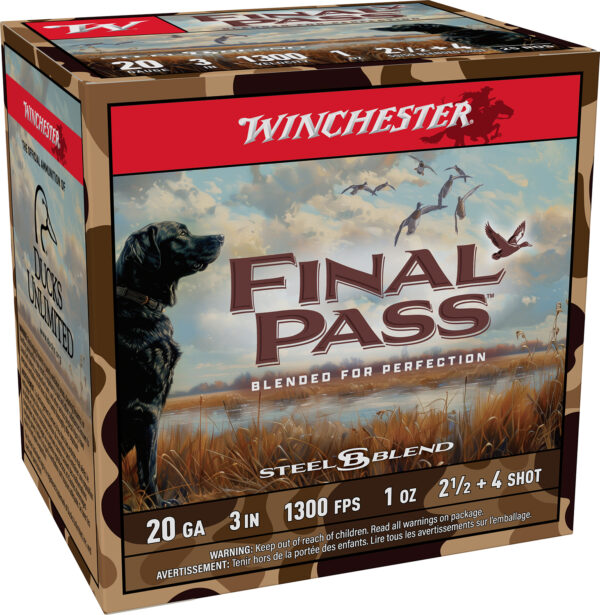 Winchester Final Pass steel shot ammunition packaging