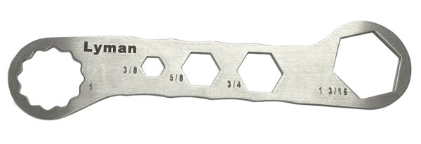 Lyman multi-size wrench for various hex nuts