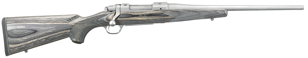 Ruger 17107 Hawkeye  Sports South Exclusive Compact 223 Rem 4+1 16.50" Matte Stainless Steel Barrel & Receiver, Fixed Black Laminate Stock