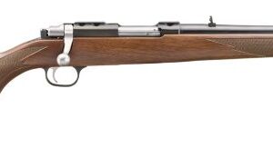 Classic wooden rifle with metal accents.