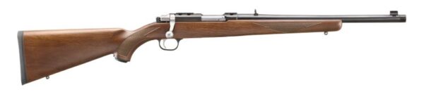 Classic wooden rifle with metal accents.