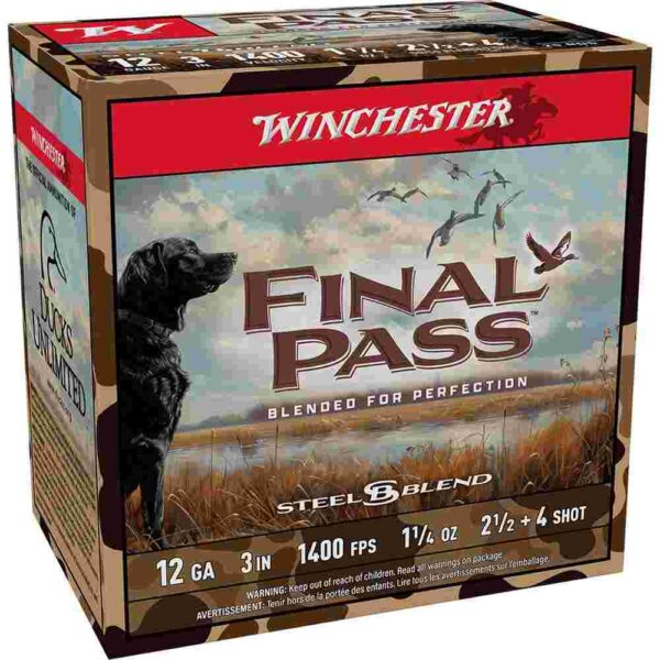 Winchester Final Pass Steel Blend duck hunting ammunition.
