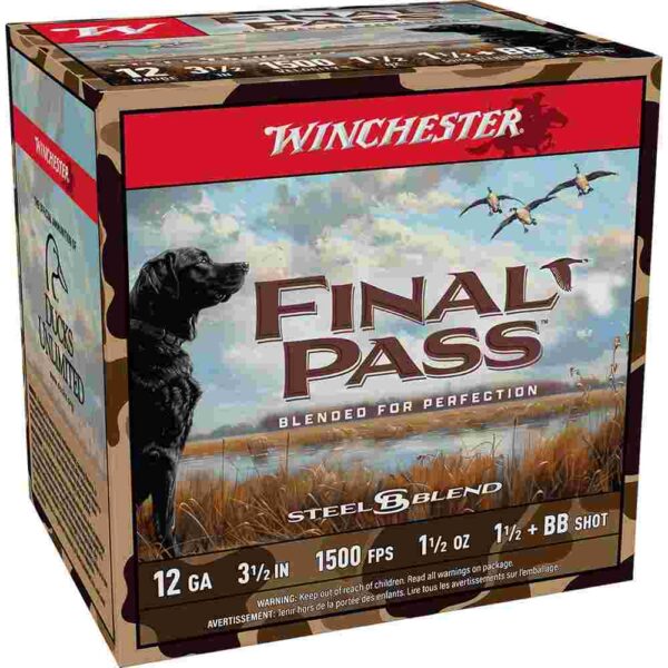 Winchester Final Pass shotgun ammunition box