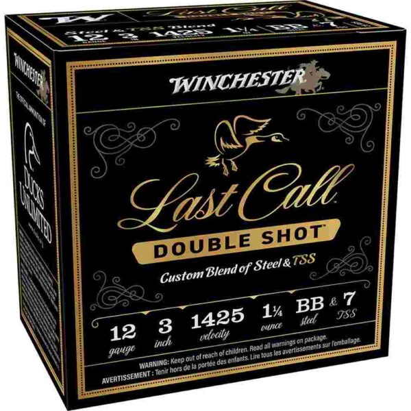 Winchester Last Call Double Shot ammunition box.