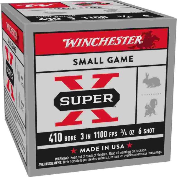 Winchester Super X small game shotgun ammunition box