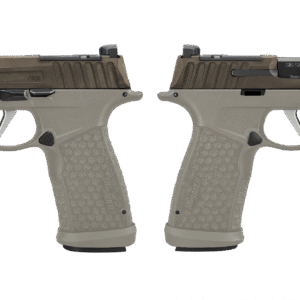 Side view of a Sig Sauer P365 handgun.