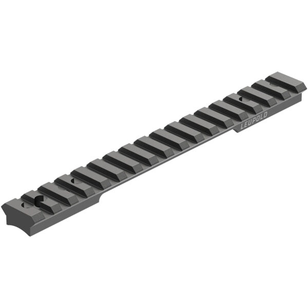Leupold gun accessory rail for mounting optics.