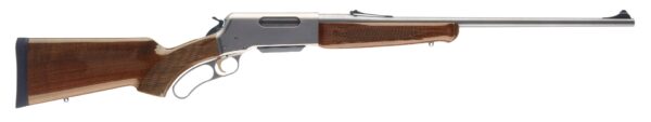 Side view of a lever-action rifle.