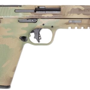 Smith & Wesson pistol with camouflage design.