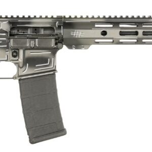 Modern sporting rifle with tactical features.
