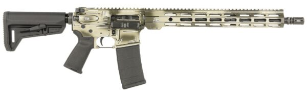 Side view of a modern rifle