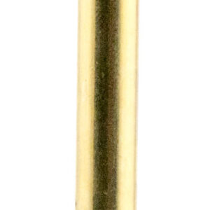 Brass pin with a looped handle.