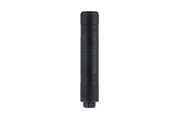 Black cylindrical tool with textured grip